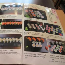 Cinema Sushi Bár Budapest - Étlap/itallap