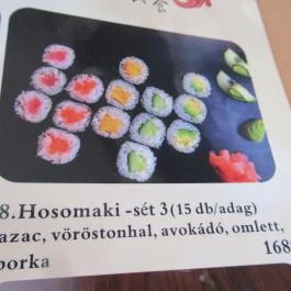 Cinema Sushi Bár Budapest - Étlap/itallap