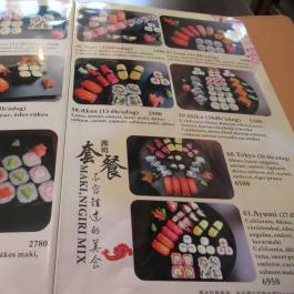Cinema Sushi Bár Budapest - Étlap/itallap