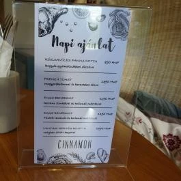 Cinnamon Budapest - Étlap/itallap
