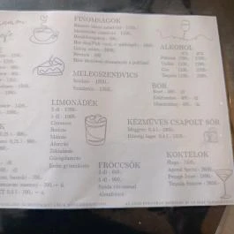 Cinnamon Café, Sopron - Étlap/itallap
