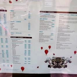 Cirkusz Budapest - Étlap/itallap