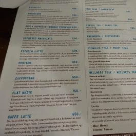 Cirkusz Budapest - Étlap/itallap