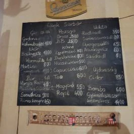 Clock Söröző Budapest - Étlap/itallap
