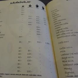 Coffea Arabica - Bethlen Gábor utca Budapest - Étlap/itallap