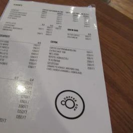 Coffee Cup - Campona Budapest - Étlap/itallap