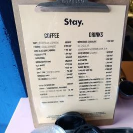 Coffee Stay Budapest - Étlap/itallap