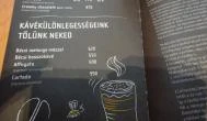 Coffeeshop Company - Capital Square Budapest - Étlap/itallap