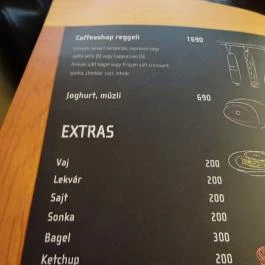 Coffeeshop Company - Múzeum körút Budapest - Étlap/itallap
