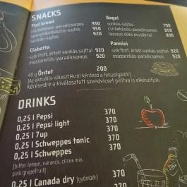 Coffeeshop Company - Múzeum körút Budapest - Étlap/itallap