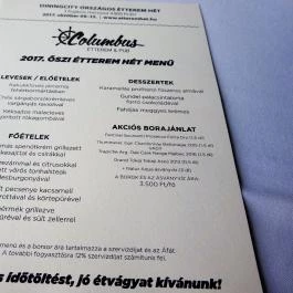 BOATanic Terrace & Bar Budapest - Étlap/itallap