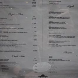 Comme Chez Soi Étterem Budapest - Étlap/itallap