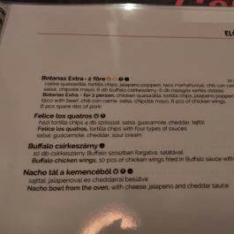 Cortez Restaurante & Bar Budapest - Étlap/itallap