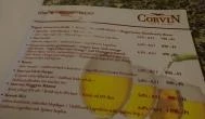 Corvin Kávézó Budapest - Étlap/itallap