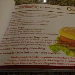 Corvin Kávézó Budapest - Étlap/itallap