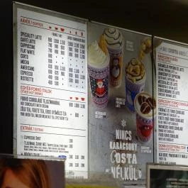 Costa Coffee Allee 2 Budapest - Étlap/itallap