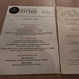 Costes Izakaya Budapest - Étlap/itallap