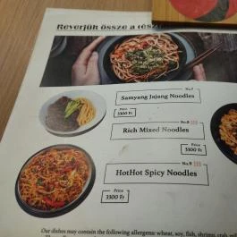 Crane Ramen Budapest - Étlap/itallap