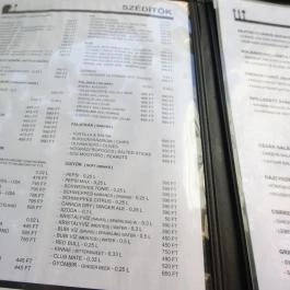 Csendes Társ Winebar & Garden Budapest - Étlap/itallap