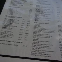 Csendes Társ Winebar & Garden Budapest - Étlap/itallap