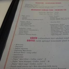 CsendesM Budapest - Étlap/itallap