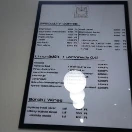 Cserje Coffee Budapest - Étlap/itallap