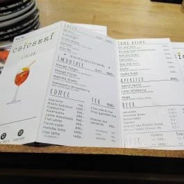 Csicseri - Gozsdu Udvar Budapest - Étlap/itallap