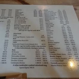 Csiga Café Budapest - Étlap/itallap