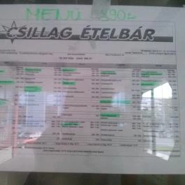 Csillag Ételbár Nyíregyháza - Étlap/itallap