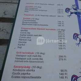 Csipegető , Budapest - Étlap/itallap