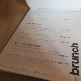 Csiri, Budaörs - Étlap/itallap