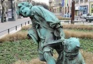 Csirkefogó-szobor Budapest