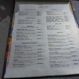 CSÓK Bisztró Budapest - Étlap/itallap