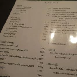 Csopak Vendéglő & Pizzéria Ajka - Étlap/itallap