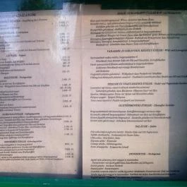 Csutora Étterem, Agárd - Étlap/itallap