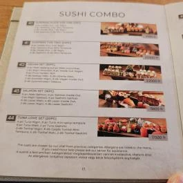 CUBE Sushi, Budapest - Étlap/itallap