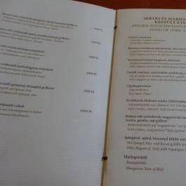 Cuha Völgye Étterem, Zirc - Étlap/itallap