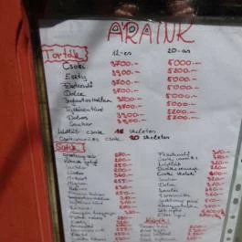 Cuki Cukrászda Budapest - Étlap/itallap