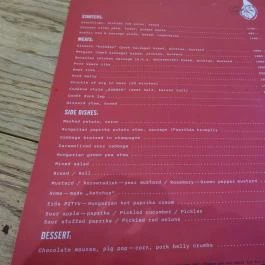 Cupákos Budapest - Étlap/itallap