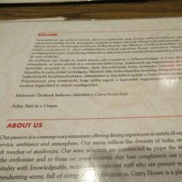 Curry House Indiai Étterem Budapest - Egyéb