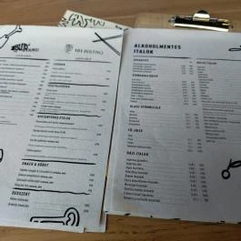 ODA Budapest - Étlap/itallap