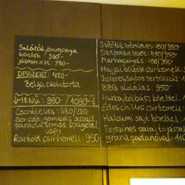 D15 Étterem - Deák Palota Budapest - Étlap/itallap