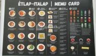 Daily Asian Food Sushi Bar & Restaurant Budapest - Étlap/itallap