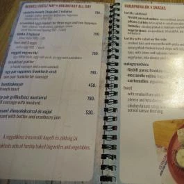 Dalmát Szamár Bisztró Szentendre - Étlap/itallap