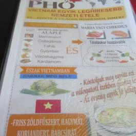 Dang Muoi Pho Bistro - Attila út Budapest - Étlap/itallap