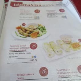 Dang Muoi Pho Bistro - Attila út Budapest - Étlap/itallap