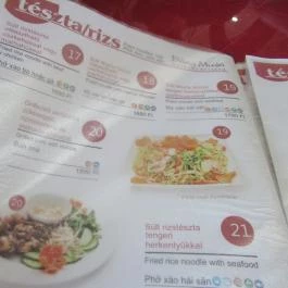 Dang Muoi Pho Bistro - Attila út Budapest - Étlap/itallap