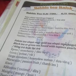 Dang Muoi Pho Bistro - Attila út Budapest - Étlap/itallap