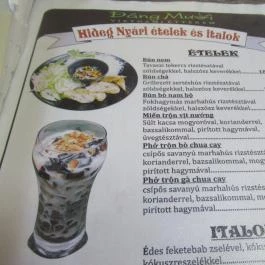 Dang Muoi Pho Bistro - Attila út Budapest - Étlap/itallap