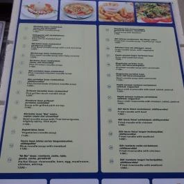 Dang Muoi Pho Bistro - Veres Pálné utca Budapest - Étlap/itallap